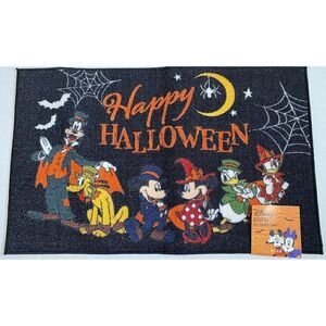 Disney Mickey Minnie Pluto Donald Daisy Goofy Halloween Accent Rug 20" x 32" NWT